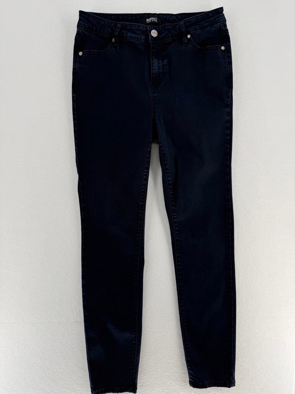 Buffalo David Bitton Royal Jeans Womens 10/30 Black Mid Rise Stretch Skinny